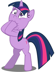Size: 3056x4000 | Tagged: safe, artist:stinkehund, imported from derpibooru, twilight sparkle, pony, unicorn, green isn't your color, season 1, absurd resolution, bipedal, female, mare, simple background, solo, standing on two hooves, transparent background, unicorn twilight, vector