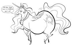 Size: 1267x786 | Tagged: safe, artist:ross irving, imported from derpibooru, princess celestia, fat