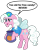 Size: 706x882 | Tagged: source needed, useless source url, safe, artist:evaxilth, imported from derpibooru, pinkie pie, parasprite, costume, elderly, female, older, simple background, solo, transparent background