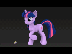 Size: 960x720 | Tagged: safe, artist:hashbro, imported from derpibooru, twilight sparkle, 3d, animated, female