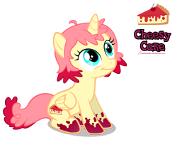 Size: 4000x3200 | Tagged: safe, artist:lisajennifer, imported from derpibooru, oc, oc only, oc:cheesy cake, alicorn, pony, alicorn oc, simple background, transparent background