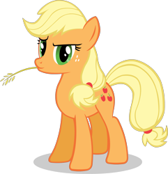 Size: 3013x3120 | Tagged: safe, artist:doctor-g, imported from derpibooru, applejack, earth pony, pony, female, g1, g1 to g4, g4, generation leap, mare, simple background, solo, transparent background, vector