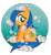 Size: 537x587 | Tagged: safe, artist:xkappax, imported from derpibooru, bubbles (g1), earth pony, pony, coat markings, facial markings, female, g1, g1 to g4, g4, generation leap, solo, star (coat marking)