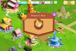 Size: 960x640 | Tagged: safe, imported from derpibooru, screencap, braeburn, pony, braeburn's shack, game screencap, gameloft, harmony stones