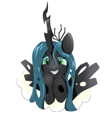 Size: 1969x2166 | Tagged: dead source, safe, artist:hereticofdune, imported from derpibooru, queen chrysalis, changeling, changeling queen, cloud, cute, cutealis, female, simple background, solo, transparent background