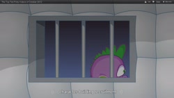 Size: 1920x1080 | Tagged: safe, artist:hotdiggedydemon, imported from derpibooru, screencap, spike, .mov, youtube caption