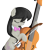Size: 600x600 | Tagged: safe, artist:miss-bow, imported from derpibooru, octavia melody, earth pony, pony, cello, female, musical instrument, simple background, solo, transparent background