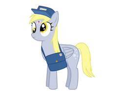 Size: 1600x1200 | Tagged: safe, artist:caramell-dansen, imported from derpibooru, derpy hooves, pegasus, pony, female, hat, mare, simple background, solo, transparent background