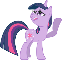 Size: 4001x3887 | Tagged: safe, artist:punchingshark, imported from derpibooru, twilight sparkle, pony, unicorn, griffon the brush off, female, simple background, solo, transparent background, unicorn twilight, vector