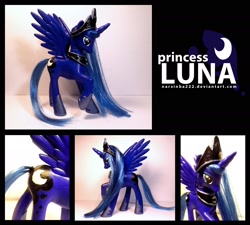 Size: 2220x2000 | Tagged: safe, artist:narxinba222, imported from derpibooru, princess luna, pony, brushable, custom, customized toy, irl, photo, solo, toy