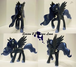 Size: 2999x2625 | Tagged: safe, artist:shearx, imported from derpibooru, princess luna, pony, custom, customized toy, irl, photo, solo, toy