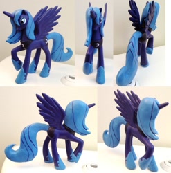 Size: 689x698 | Tagged: safe, artist:davisaroflmao, imported from derpibooru, princess luna, pony, brushable, custom, customized toy, irl, photo, s1 luna, solo, toy