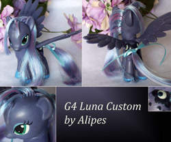 Size: 1050x875 | Tagged: safe, artist:alipes, imported from derpibooru, princess luna, pony, brushable, custom, customized toy, irl, photo, solo, toy