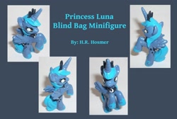 Size: 2180x1464 | Tagged: safe, artist:gryphyn-bloodheart, imported from derpibooru, princess luna, pony, custom, customized toy, irl, photo, s1 luna, solo, toy