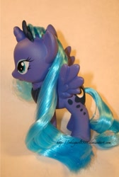 Size: 419x625 | Tagged: safe, artist:okiegurl1981, imported from derpibooru, princess luna, pony, brushable, custom, customized toy, irl, photo, solo, toy