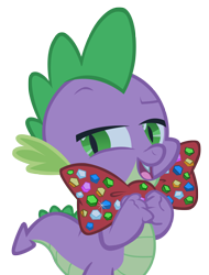 Size: 2000x2637 | Tagged: safe, artist:punchingshark, imported from derpibooru, spike, dragon, owl's well that ends well, bowtie, male, simple background, solo, transparent background, vector