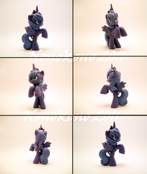 Size: 683x806 | Tagged: safe, artist:nonokono, imported from derpibooru, princess luna, pony, custom, customized toy, irl, photo, rearing, s1 luna, solo, toy