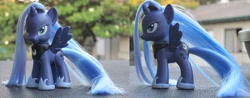 Size: 900x351 | Tagged: safe, artist:lannakitty, imported from derpibooru, princess luna, pony, brushable, custom, customized toy, irl, photo, solo, toy