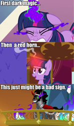 Size: 1281x2160 | Tagged: safe, imported from derpibooru, screencap, king sombra, twilight sparkle, text, theory