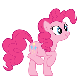 Size: 6691x6691 | Tagged: safe, artist:freak0uo, imported from derpibooru, pinkie pie, .svg available, absurd resolution, derp, scrunchy face, silly, simple background, transparent background, vector