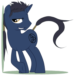 Size: 900x922 | Tagged: safe, artist:turrkoise, imported from derpibooru, pony, unicorn, crossed legs, evil grin, fullmetal alchemist, grin, male, ponified, smiling, smirk, solf j. kimblee, stallion