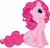 Size: 3325x3163 | Tagged: safe, artist:sircinnamon, imported from derpibooru, pinkie pie, earth pony, pony, female, g3, grin, looking at you, pinkie blind, pinkie's silly face, simple background, smiling, solo, transparent background, vector