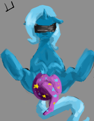 Size: 700x900 | Tagged: safe, artist:dogduck, imported from derpibooru, trixie, blindfold, crying, solo