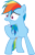 Size: 6453x9957 | Tagged: safe, artist:freak0uo, imported from derpibooru, rainbow dash, pony, .svg available, absurd resolution, female, simple background, solo, transparent background, vector, worried