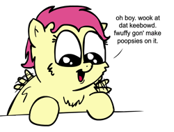 Size: 1074x810 | Tagged: safe, artist:halonut, artist:peanutbutter, imported from derpibooru, fluffy pony, pegasus, pony, colored, fluffy pony original art