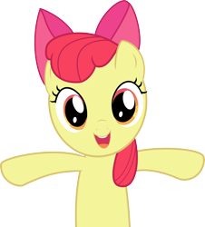 Size: 2888x3195 | Tagged: safe, artist:jokuc, imported from derpibooru, apple bloom, one bad apple, simple background, transparent background, vector