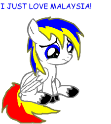 Size: 615x683 | Tagged: safe, artist:travde-marelaysia, imported from derpibooru, oc, oc only, pegasus, pony, malaysia, unshorn fetlocks