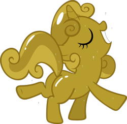 Size: 3176x3098 | Tagged: safe, artist:ocarina0ftimelord, imported from derpibooru, sweetie belle, pony, one bad apple, butt, female, luster dust, plot, solo, sweetie gold