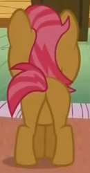 Size: 193x372 | Tagged: safe, imported from derpibooru, screencap, babs seed, earth pony, pony, one bad apple, buns seed, butt, cropped, female, filly, foal, plot, solo