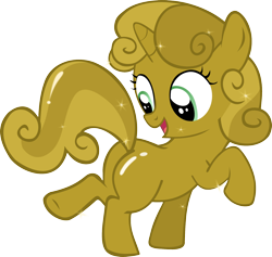 Size: 1800x1705 | Tagged: safe, artist:cwossie, imported from derpibooru, sweetie belle, pony, unicorn, one bad apple, butt, female, filly, plot, simple background, sweetie gold, transparent background, vector