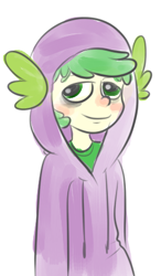 Size: 246x420 | Tagged: safe, artist:murrlin, imported from derpibooru, spike, humanized