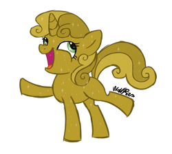 Size: 1817x1630 | Tagged: safe, artist:wolframclaws, imported from derpibooru, sweetie belle, pony, unicorn, one bad apple, female, simple background, solo, sweetie gold, transparent background