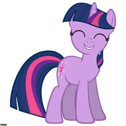 Size: 2500x2500 | Tagged: safe, artist:a4r91n, imported from derpibooru, twilight sparkle, pony, unicorn, one bad apple, female, happy, mare, simple background, smiling, solo, transparent background, unicorn twilight, vector