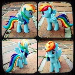 Size: 2436x2436 | Tagged: safe, artist:olivianub, imported from derpibooru, rainbow dash, pegasus, pony, brushable, custom, customized toy, female, irl, mare, photo, solo, toy