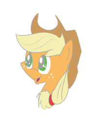 Size: 400x500 | Tagged: safe, artist:lou3797, imported from derpibooru, applejack, earth pony, pony, female, solo