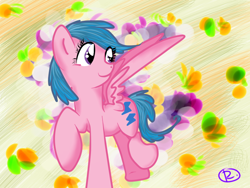 Size: 800x600 | Tagged: safe, artist:raita1995, imported from derpibooru, firefly, pony, female, g1, g1 to g4, g4, generation leap, solo