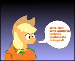 Size: 2531x2066 | Tagged: safe, artist:dbapplejack, imported from derpibooru, applejack, orange, text