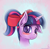 Size: 1450x1433 | Tagged: safe, artist:sonicrainboom93, imported from derpibooru, twilight sparkle, alternate hairstyle, bow, ponytail, solo