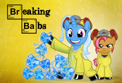 Size: 2500x1700 | Tagged: safe, artist:pixelkitties, imported from derpibooru, babs seed, trixie, breaking babs, breaking bad