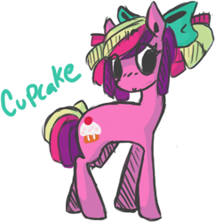 Size: 360x372 | Tagged: safe, artist:ponatiem, imported from derpibooru, cupcake (g4), sugarcup, pony, simple background, solo, transparent background