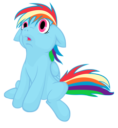 Size: 2982x3240 | Tagged: safe, artist:sweet-sugar-cube, imported from derpibooru, rainbow dash, filly, solo