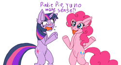 Size: 2701x1457 | Tagged: safe, artist:lamentedmusings, imported from derpibooru, pinkie pie, twilight sparkle, duo