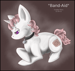 Size: 1032x978 | Tagged: safe, artist:invader pichu, imported from derpibooru, oc, oc only, pony, unicorn, bandaid