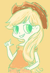 Size: 480x699 | Tagged: safe, artist:isthatwhatyoumint, imported from derpibooru, applejack, human, humanized