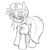 Size: 500x502 | Tagged: dead source, safe, artist:leadhooves, imported from derpibooru, oc, oc only, oc:kneaded rubber, pony, glasses, monochrome, sketch, solo