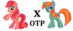 Size: 3712x1584 | Tagged: safe, imported from derpibooru, firecracker burst, pepperdance, pony, exploitable meme, meme, otp, peppercracker, shipping, simple background, vector, white background